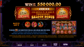Pistoleras Slot Paytable