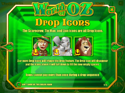 World of Oz Drop Icons