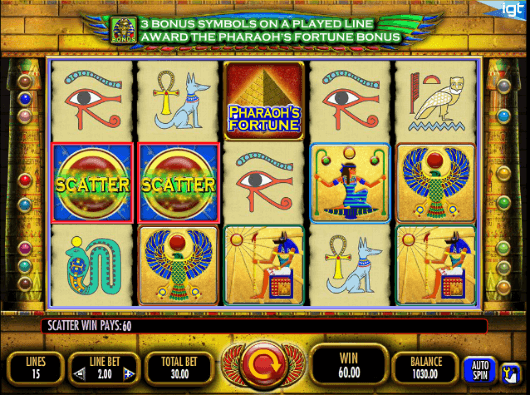 Pharaoh's Fortune 15 Lines Slot