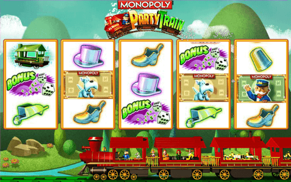 Monopoly party train slot machine for sale online