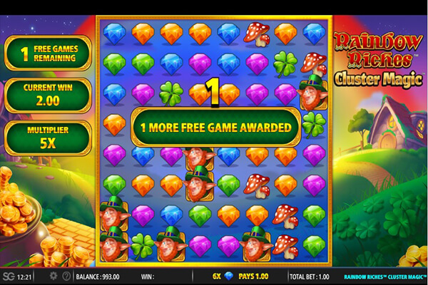Rainbow Riches Cluster Magic Free Games